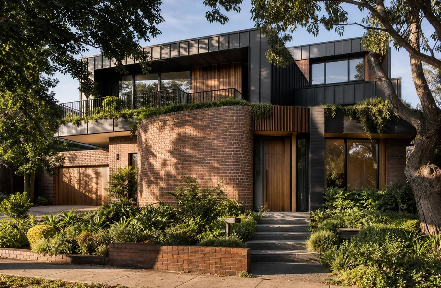 contemporary house front design