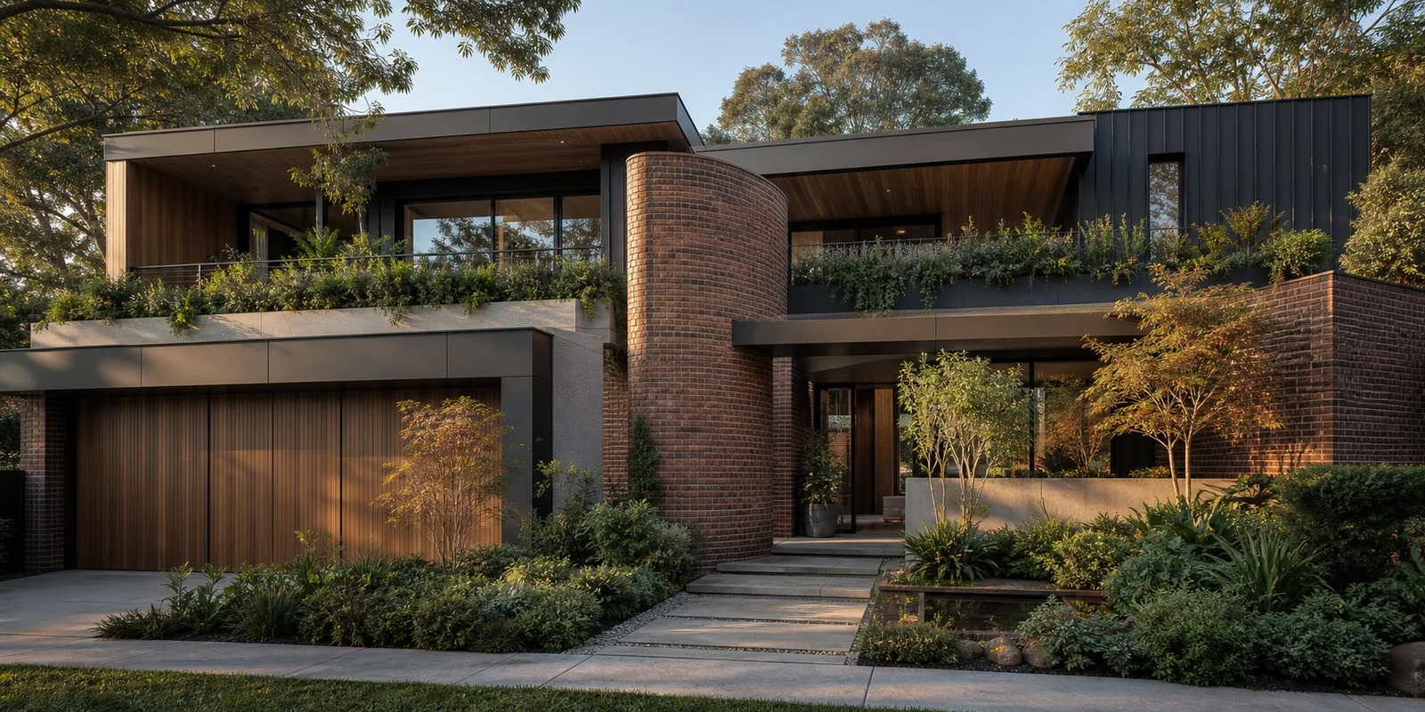 contemporary house front design