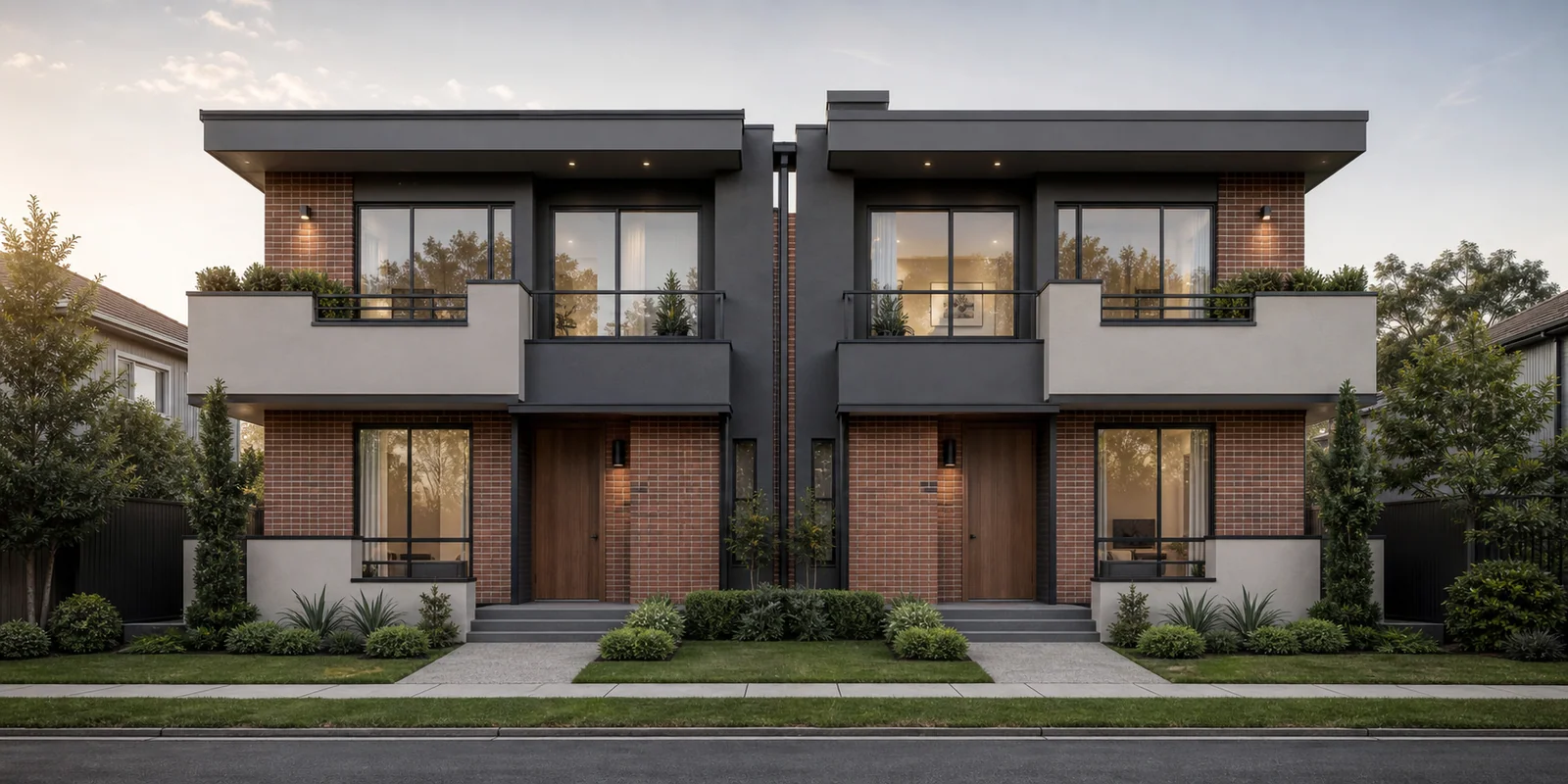 duplex house front design