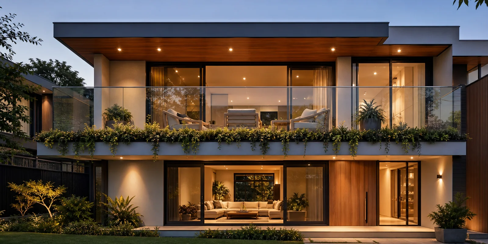 house front balcony design