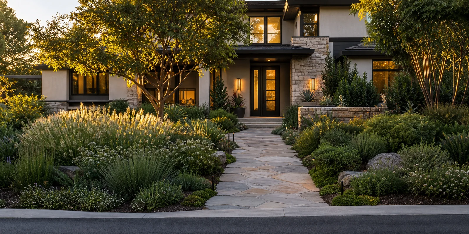 house front garden design