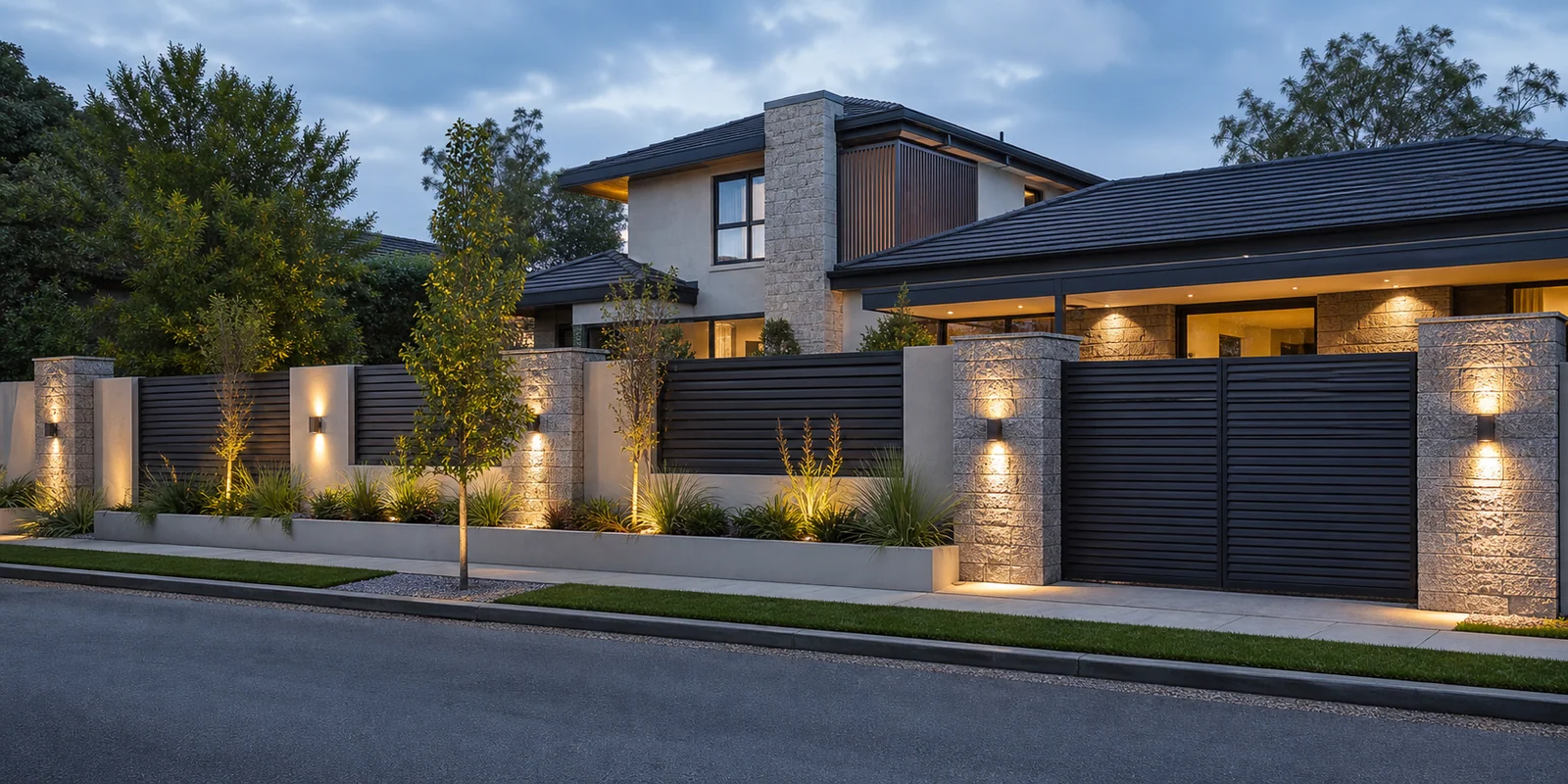house front wall design