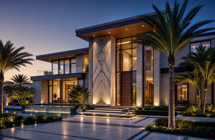 luxury house front design
